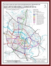 Bản đồ QH đường sắt đô thị HN