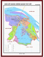 Bản đồ hành chính quận Tây Hồ