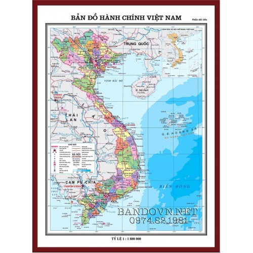 Bản đồ hành chính Việt Nam-VN5
