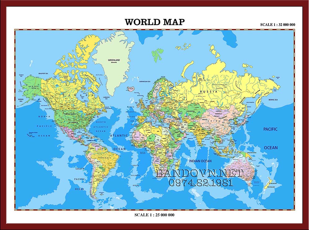 Bản đồ thế giới - TG20 Ảnh bản đồ Thế Giới - \