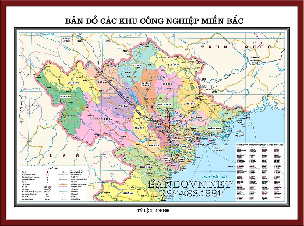 Bản đồ KCN miền Bắc - MB4